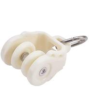 MroMax 50 rulli per tende in plastica a due ruote per tende da doccia con binari scorrevoli per finestre e tende da doccia, diametro 12 mm