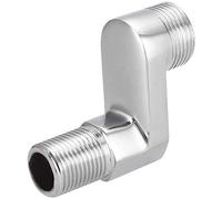 MroMax 66mm Altezza Ottone Clawfoot Vasca Adattatore Doccia Rubinetto Regolabile Swing Bracci G1/2-G3/4 Montaggio a Parete Parte di Ricambio Tono Argento 1 Pz