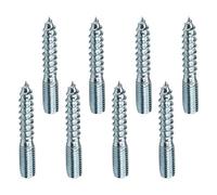 MroMax 8Pcs M6x60mm Vite a doppia estremità Zinco Placcatura Autofilettante Filettatura Rod Vite