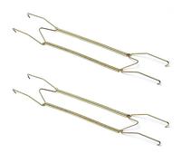 MroMax Appendiabiti per piatti da 40,6 cm tipo W, in acciaio inox, ganci da parete invisibili, per pareti, compatibili con piatti decorativi, ganci per piatti, colore oro, 2 pezzi