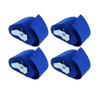 MroMax Cam Fibbia Tie Down Cinghia Di Ancoraggio 2,5 Mx50 mm 100 Kg Tappo di Carico Polipropilene per Trasloco Cargo Blu 4 pz