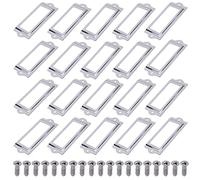 MroMax - Cassettiera con struttura in metallo, 30 pezzi, colore: Argento