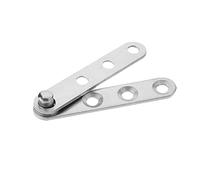 MroMax Cerniera girevole per porta, rotazione a 360 gradi, cerniera per porta nascosta, lunghezza 59 mm, cerniera in acciaio inox color argento, per porte in legno e ante dell'armadio, 1 pezzo