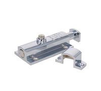 MroMax - Chiavistello di sicurezza per porte e finestre, in acciaio INOX, colore: argento, 70 x 15 mm (lunghezza x larghezza), MRO191028L-0156, Argento 77 x 15 cm., 1Pcs