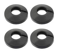 MroMax Collari per tubi da 20 mm, 4 coperture per tubi flangiate nere per radiatore e decorazione per tubi da parete