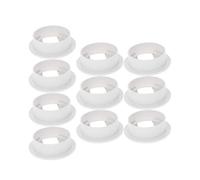 MroMax - Copertura per foro, 5 cm, in plastica, per casa, ufficio, 10 pezzi, colore: Bianco