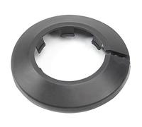 MroMax Copertura per tubo in plastica PP nera da 4 cm, 1 pezzo da 40 mm, flangia per tubo dell'acqua e radiatore, tappo a scatto per tubi di scarico e sfiato, per nascondere spazi vuoti e aggiornare