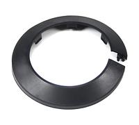 MroMax Copertura per tubo in plastica PP nera da 7,3 cm, 1 flangia da 75 mm, 1 pezzo, anello decorativo per tubo dell'acqua e radiatore, tappo a scatto per tubi di scarico e sfiato, per nascondere