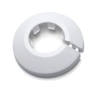 MroMax Fit 1 "Diametro Esterno Flangia Tubo Acqua Copertura Decorazione Bianco Copertura Del Tubo Radiatore Plastica PP 25mm Rosetta Tubo Collare per Tubo A Parete Decorazione Tubo 1Pc