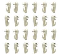 MroMax Gancio da parete per ferramenta, elementi di fissaggio e ganci, per montaggio a parete, gancio non segno, ganci per cornici foto, 30 pezzi