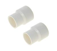 MroMax Hub di accoppiamento riduttore in PVC da 40 mm x 32 mm ID da Hub tubo adattatore connettore Fix Hold tubi corrispondenti bianco 2 pezzi