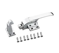 MroMax In lega di zinco regolabile fermo a molla maniglia Grip 165mmx69mm per walk-in congelatore porta cromato 1Pcs