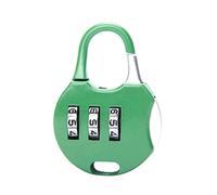 MroMax Lucchetto con combinazione a 3 cifre The Safe Cipher Lock Mini in lega di zinco Resettable Code Lock, serrature verdi (confezione da 1)