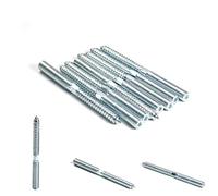 MroMax M10 x 120 mm vite a doppia estremità zincata autofilettante vite filettata 8 pezzi