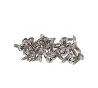 MroMax M2.3X8 - Viti Autofilettanti per Metallo a Testa Cilindrica Phillips con Vite a Rondella in Acciaio Inox 304, 50 Pezzi