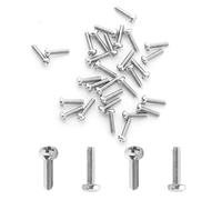 MroMax M2,5 x 10 mm viti a macchina Pan Phillips a croce vite 304 in acciaio inox bulloni di fissaggio argento grigio 30 pezzi