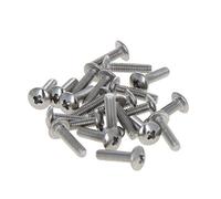 MroMax M2,5 x 10 mm viti a macchina Phillips a testa tonda 304 in acciaio inox bulloni di fissaggio 30 pezzi