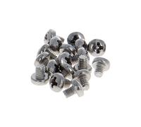 MroMax M2,5 x 3 mm viti a macchina Pan Phillips a croce vite 304 in acciaio inox bulloni di fissaggio argento grigio 30 pezzi