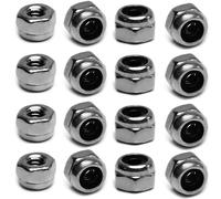 MroMax M2 x 0,4 mm inserti in nylon esagonali, dadi di bloccaggio esagonali, acciaio inossidabile 304, finitura normale, confezione da 20