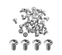 MroMax M2 x 3 mm viti a macchina Pan Phillips a croce vite 304 in acciaio inox bulloni di fissaggio argento grigio 30 pezzi