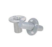 MroMax M20 79 mm Testa Piatta Dado a T Foro Brad in Acciaio al Carbonio Base Rotonda Vite - 1 Pezzo