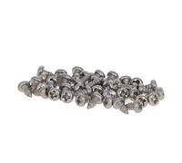 MroMax M2x5 - Viti autofilettanti a testa cilindrica Phillips, filettatura completa, attacco Phillips, chiusura in acciaio inox 316, finitura brillante, autofilettante, 50 pezzi, colore: Argento