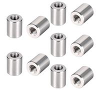 MroMax M3 304 - Dadi per tubo, in acciaio INOX filettati, 10 pezzi, colore: Argento, MRO1900906N-0021, M4 x 10 x Φ8., 10PCS