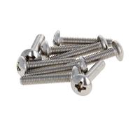 MroMax M3 x 16 mm viti a macchina Phillips croce testa rotonda vite 304 in acciaio inox bulloni di fissaggio 10 pezzi