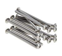MroMax M3 x 50 mm viti a macchina Phillips croce testa rotonda vite 304 in acciaio inox bulloni di fissaggio 30pz