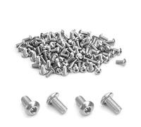 MroMax M3 x 6 mm M3 x 6 mm Viti a testa tonda a testa esagonale in acciaio inox 304 bulloni di fissaggio 100 pezzi