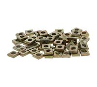 MroMax M3x5.5x2mm Dadi Quadrati Discussione Dadi Macchina Vite Dadi Di Fissaggio Strumenti In Acciaio Al Carbonio Zinco Placcato 50pcs