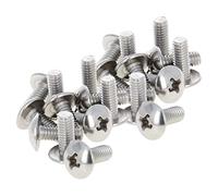 MroMax M4 x 10 mm viti a macchina Phillips croce testa rotonda vite 304 in acciaio inox bulloni di fissaggio 30pz