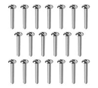 MroMax M4 x 30 mm viti a macchina Phillips croce testa rotonda vite 304 in acciaio inox bulloni di fissaggio 30pz