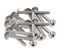 MroMax M4 x 35 mm viti a macchina Phillips Croce Testa Rotonda Vite 304 Acciaio Inox Bulloni di fissaggio 30pz