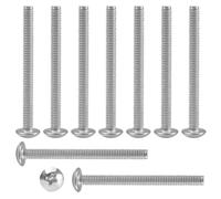 MroMax M4 x 45 mm viti a macchina Phillips croce testa rotonda vite 304 in acciaio inox bulloni di fissaggio 10pz