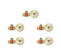 MroMax M6 17mm 10 pezzi Dadi a testa piatta con base rotonda in acciaio al carbonio, con foro per tassello, dado a T avvitabile