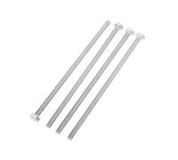 MroMax M6 Bullone esagonale M6-1 x 140 mm Bullone esagonale UNC Bulloni a vite a testa esagonale in acciaio inox 304 completamente filettati, 4 pezzi