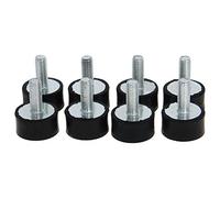 MroMax M6 Maschio Femmina Supporti in Gomma,Isolatori di Vibrazione,Ammortizzatore 20mm x 10mm 8pcs