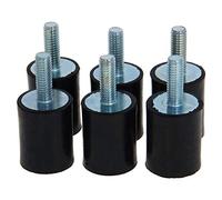 MroMax M6 Maschio Femmina Supporti in Gomma,Isolatori di Vibrazione,Ammortizzatore 20mm x 25mm 6pcs