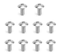 MroMax M6 x 12 mm viti a macchina Phillips croce testa rotonda vite 304 in acciaio inox bulloni di fissaggio 10pz