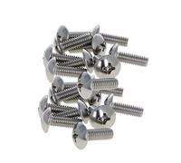 MroMax M6 x 16 mm viti a macchina Phillips croce testa rotonda vite 304 in acciaio inox bulloni di fissaggio 20pz