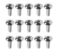 MroMax M6 x 20 mm viti a macchina Phillips croce testa rotonda vite 304 in acciaio inox bulloni di fissaggio 15 pz