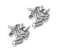 MroMax M6 x 20 mm viti a macchina Phillips croce testa rotonda vite 304 in acciaio inox bulloni di fissaggio 20 pz