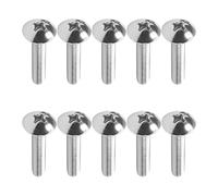 MroMax M6 x 30 mm viti a macchina Phillips croce testa rotonda vite 304 in acciaio inox bulloni di fissaggio 15pz