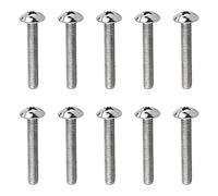 MroMax M6 x 40 mm viti a macchina Phillips croce testa rotonda vite 304 in acciaio inox bulloni di fissaggio 10pz
