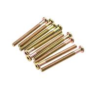 MroMax M6 x 65 mm, viti a testa piatta per mobili, bulloni di fissaggio in acciaio al carbonio, 10 pezzi