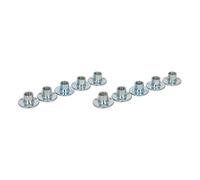 MroMax M8 11 mm 10 Pz Testa Piatta Dado a T Foro Brad in Acciaio al Carbonio Base Rotonda Vite
