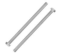 MroMax M8 Bullone esagonale M8-1,25 x 150 mm UNC Bulloni a vite a testa esagonale in acciaio inox 304 completamente filettati, 2 pezzi