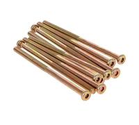 MroMax M8 x 150 mm, viti a testa piatta per mobili in acciaio al carbonio, 10 pezzi