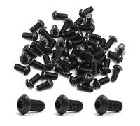 MroMax M8 x 16 mm Viti a testa tonda a testa tonda in acciaio al carbonio, 50 pezzi